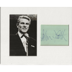 Adam Faith signed genuine signature autograph display UACC RD 