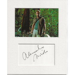 Alessandro Nivola signed genuine signature autograph display UACC RD AFTAL