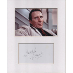 Alfred Burke signed genuine signature autograph display UACC RD MANUSCRIPT SOCIETY