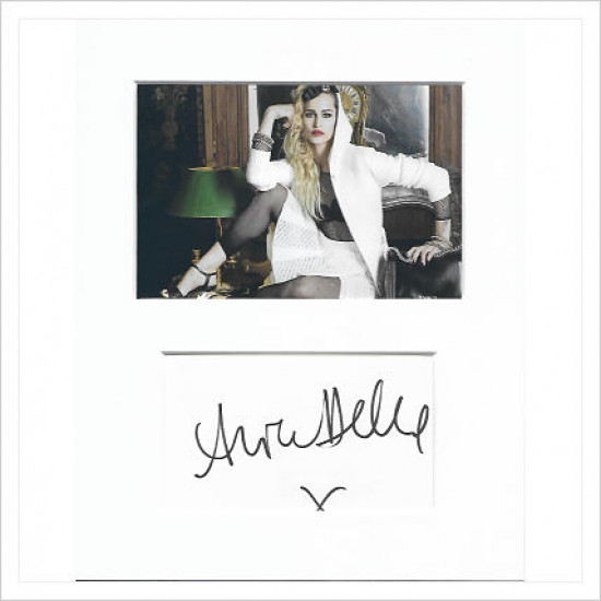 Alice Dellal signed genuine signature autograph display AFTAL