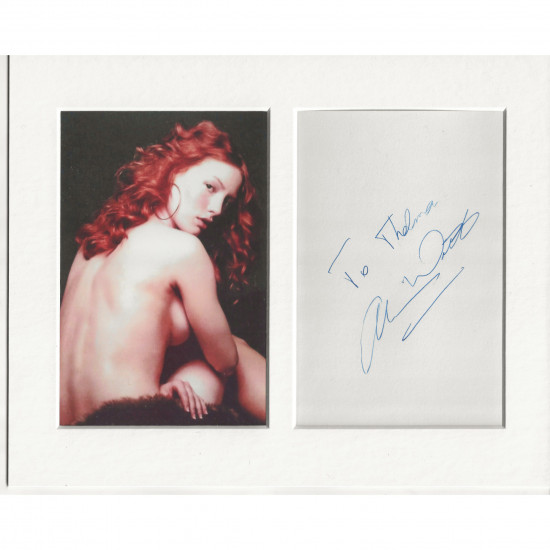 Alicia Witt signed genuine signature autograph display AFTAL