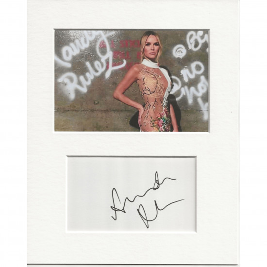 Amanda Holden signed genuine signature autograph display AFTAL