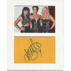 Amelle Berrabah signed genuine signature autograph display AFTAL