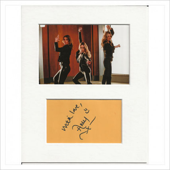Amy Pemberton signed genuine signature autograph display AFTAL