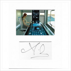 Andrea Riseborough signed genuine signature autograph display AFTAL