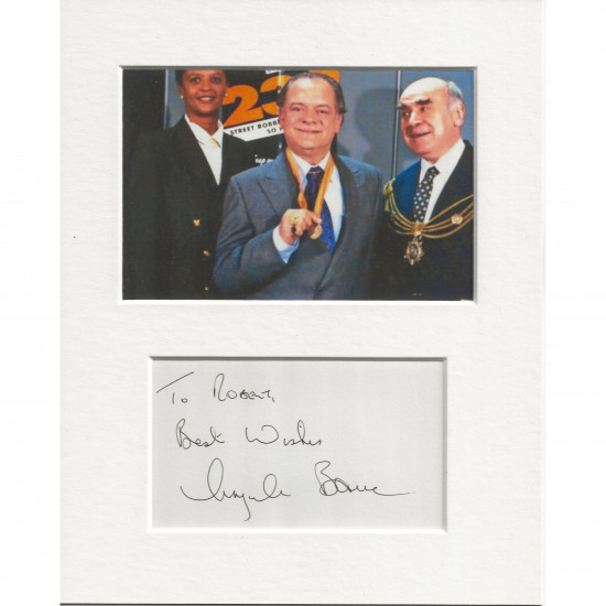 Angela Bruce signed genuine signature autograph display AFTAL