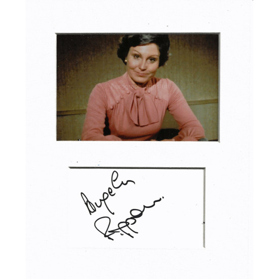 Angela Rippon signed genuine signature autograph display UACC RD MANUSCRIPT SOCIETY
