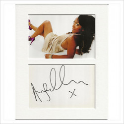 Angellica Bell signed genuine signature autograph display AFTAL