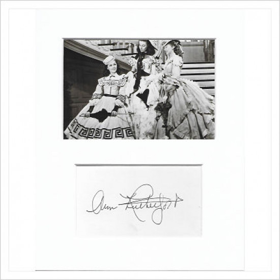 Ann Rutherford signed genuine signature autograph display AFTAL