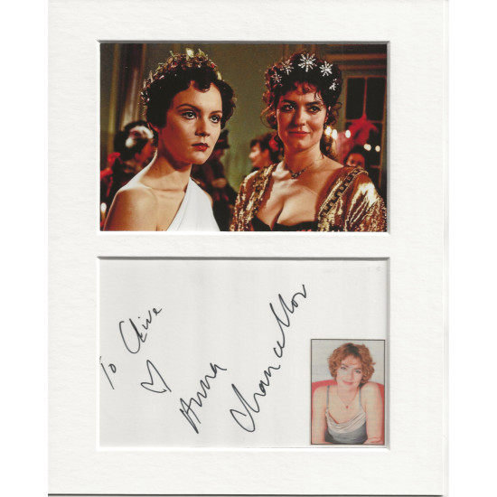 Anna Chancellor signed genuine signature autograph display UACC RD MANUSCRIPT SOCIETY