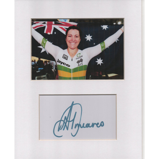 Anna Meares signed genuine signature autograph display UACC RD MANUSCRIPT SOCIETY