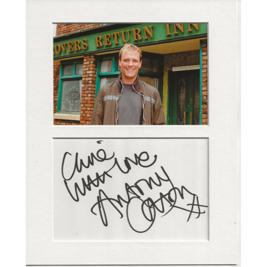 Antony Cotton signed genuine signature autograph display UACC RD AFTAL