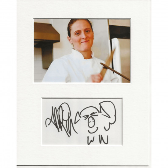 April Bloomfield signed genuine signature autograph display AFTAL
