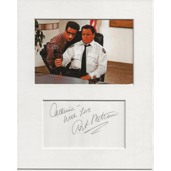 Art Metrano signed genuine signature autograph display UACC RD MANUSCRIPT SOCIETY