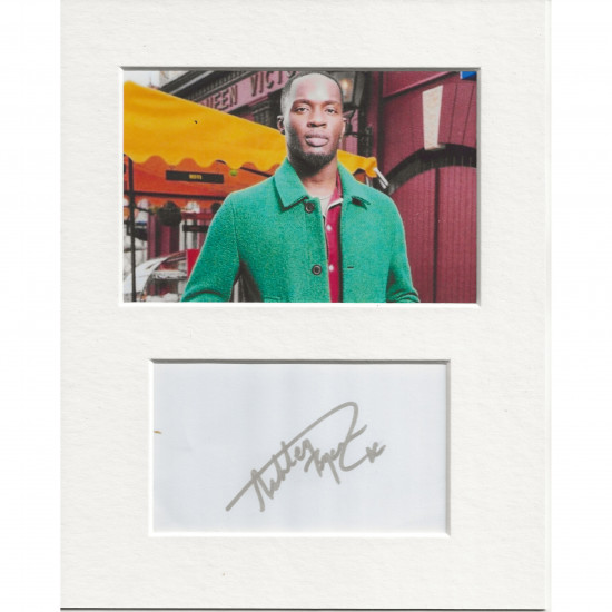 Ashley Byam signed genuine signature autograph display AFTAL