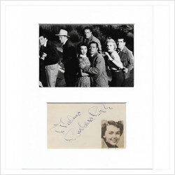 Barbara Rush signed genuine signature autograph display AFTAL