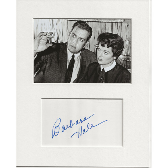Barbara Hale signed genuine signature autograph display UACC RD AFTAL