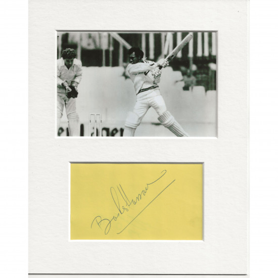 Basher Hassan signed genuine signature autograph display AFTAL