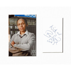 Belinda Owusu signed genuine signature autograph display UACC RD MANUSCRIPT SOCIETY