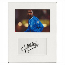 Bernard Lambourde signed genuine signature autograph display AFTAL