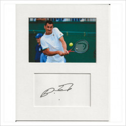 Bernard Tomic signed genuine signature autograph display AFTAL