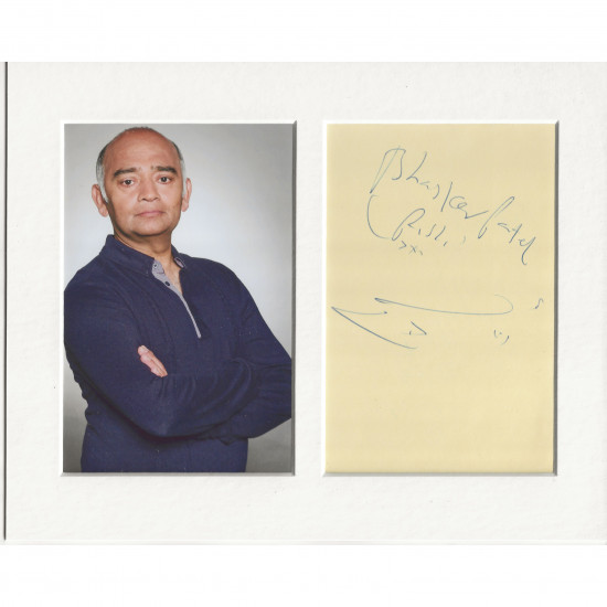 Bhasker Patel signed genuine signature autograph display AFTAL