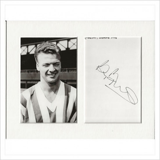 Billy Bingham signed genuine signature autograph display AFTAL