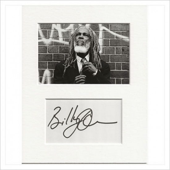 Billy Ocean signed genuine signature autograph display AFTAL