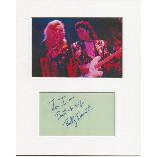 Billy Burnette signed genuine signature autograph display AFTAL