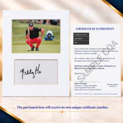 Billy Horschel signed genuine signature autograph display UACC RD MANUSCRIPT SOCIETY