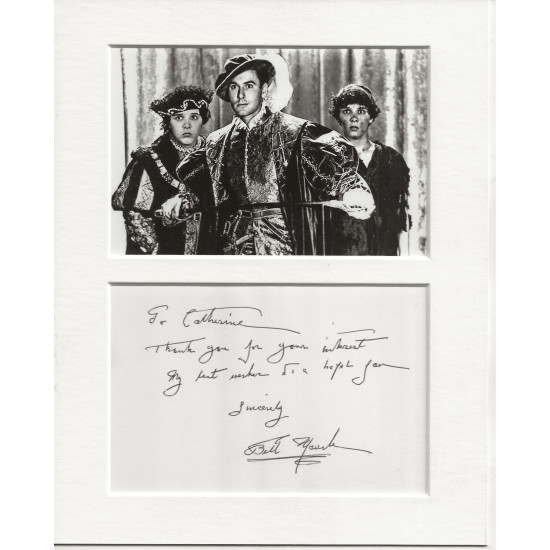 Billy Mauch signed genuine signature autograph display UACC RD MANUSCRIPT SOCIETY