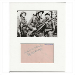 Bob Monkhouse signed genuine signature autograph display AFTAL