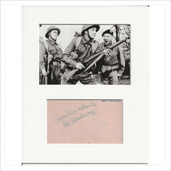 Bob Monkhouse signed genuine signature autograph display AFTAL