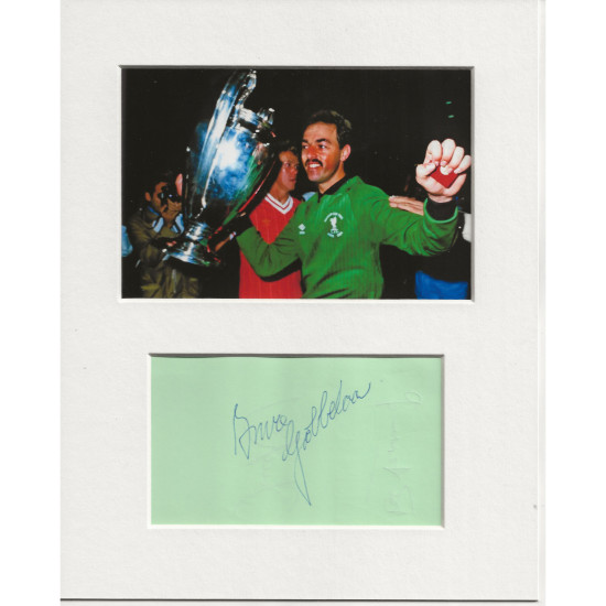 Bruce Grobbelaar signed genuine signature autograph display UACC RD AFTAL