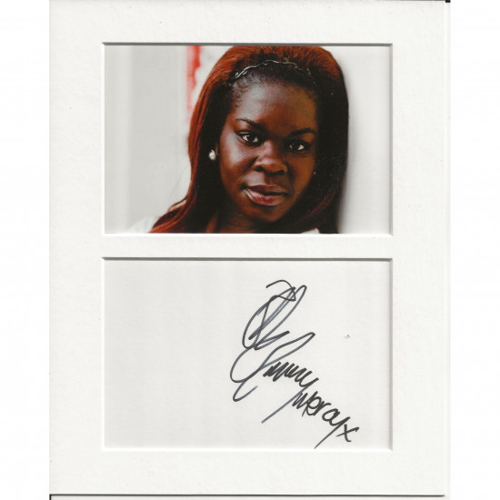 Bunmi Mojekwu signed genuine signature autograph display AFTAL