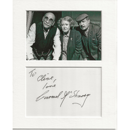 Carmel McSharry signed genuine signature autograph display UACC RD MANUSCRIPT SOCIETY