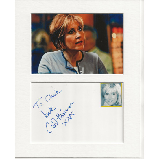 Carol Harrison signed genuine signature autograph display UACC RD MANUSCRIPT SOCIETY