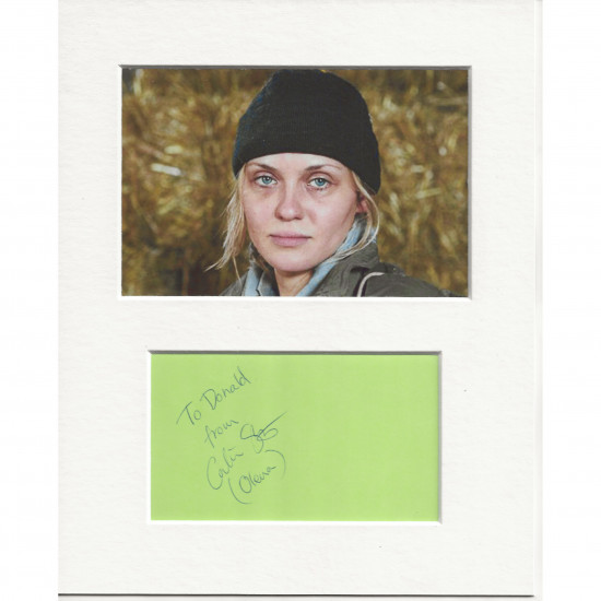 Carolin Stoltz signed genuine signature autograph display AFTAL