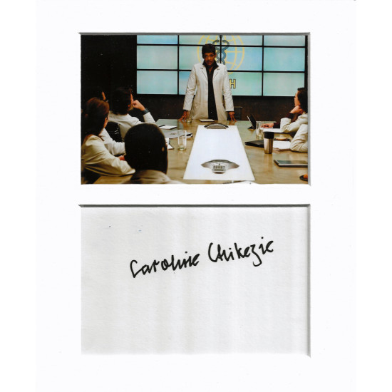 Caroline Chikezie signed genuine signature autograph display UACC RD MANUSCRIPT SOCIETY