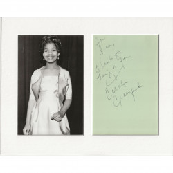 Caroline Crawford signed genuine signature autograph display AFTAL