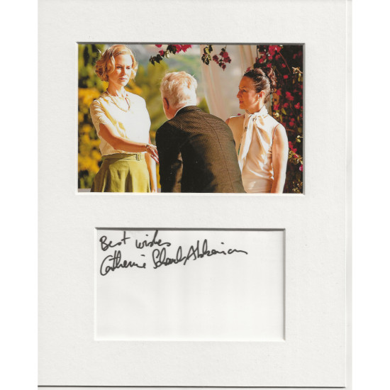 Catherine Schaub-Abkarian signed genuine signature autograph display UACC RD AFTAL