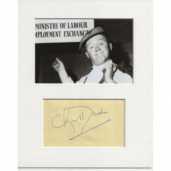 Charlie Drake signed genuine signature autograph display UACC RD AFTAL