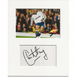 Chris Armstrong signed genuine signature autograph display AFTAL