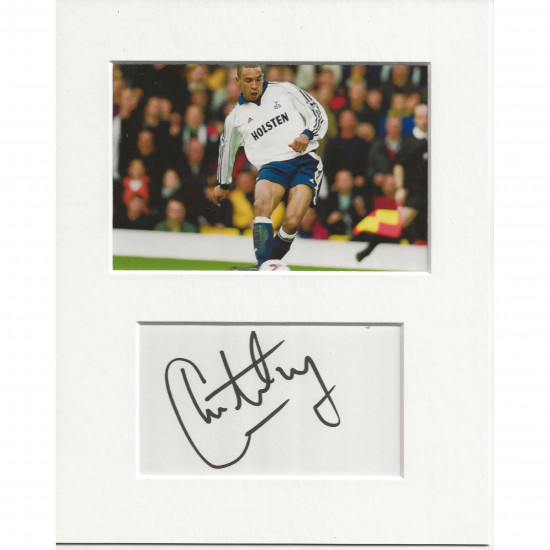 Chris Armstrong signed genuine signature autograph display AFTAL
