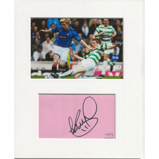 Chris Burke signed genuine signature autograph display AFTAL