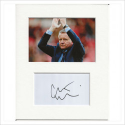Chris Wilder signed genuine signature autograph display AFTAL