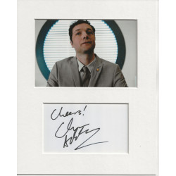 Chris Addison signed genuine signature autograph display UACC RD AFTAL