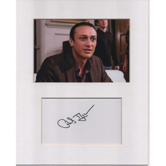 Chris Bisson signed genuine signature autograph display UACC RD MANUSCRIPT SOCIETY