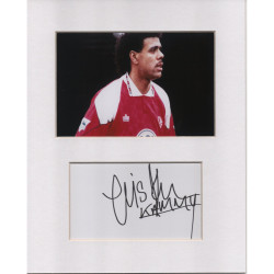 Chris Kamara signed genuine signature autograph display UACC RD MANUSCRIPT SOCIETY
