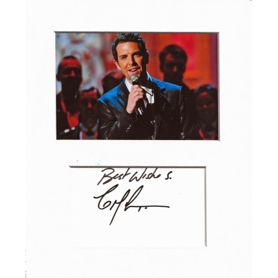 Chris Mann signed genuine signature autograph display UACC RD MANUSCRIPT SOCIETY